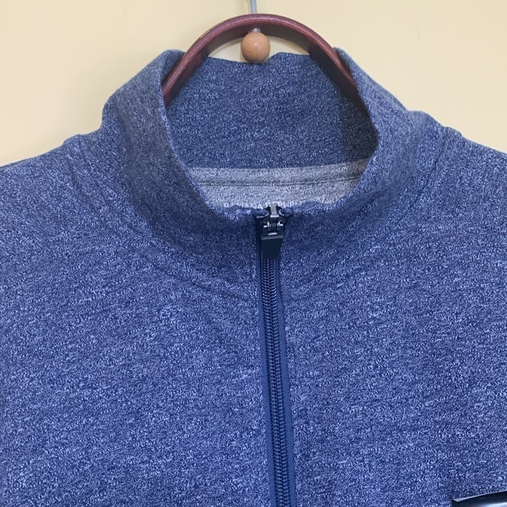 Banana Republic | NWT Blue Golf Men Adult Quick Dry 1/4 Zip Up Pullover Top M - Picture 4 of 8